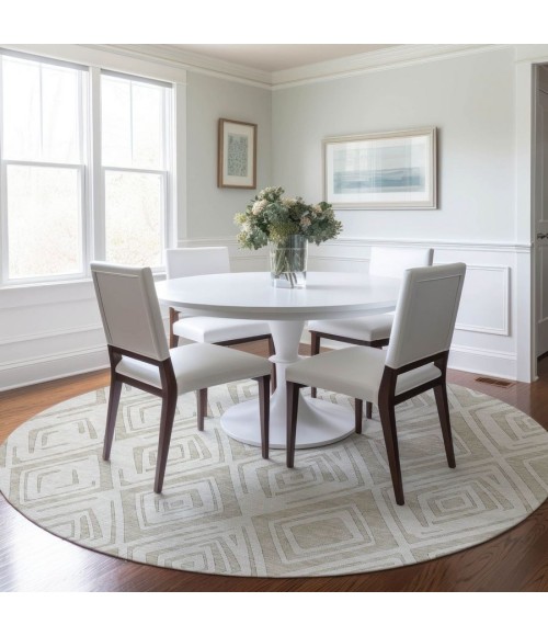 Addison Chantille ACN737-Beige 8 ft. X 8 ft. Round Rug