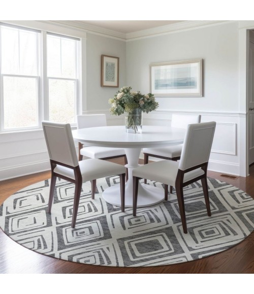 Addison Chantille ACN737-Gray 8 ft. X 8 ft. Round Rug