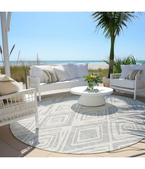 Addison Chantille ACN737-Pewter 8 ft. X 8 ft. Round Rug