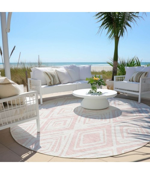 Addison Chantille ACN737-Pink 8 ft. X 8 ft. Round Rug