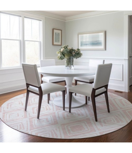 Addison Chantille ACN737-Pink 8 ft. X 8 ft. Round Rug