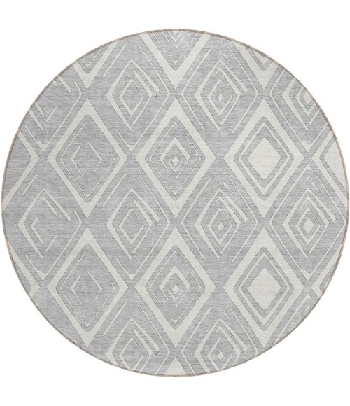 Addison Chantille ACN737-Silver 8 ft. X 8 ft. Round Rug