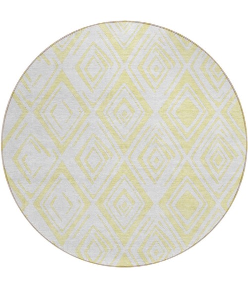 Addison Chantille ACN737-Yellow 8 ft. X 8 ft. Round Rug