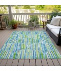 Addison Chantille ACN739-Aqua 9 ft. X 12 ft. Rectangle Rug