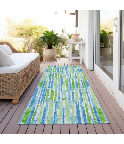 Addison Chantille ACN739-Aqua 2 ft. 3 in. X 7 ft. 6 in. Rectangle Rug