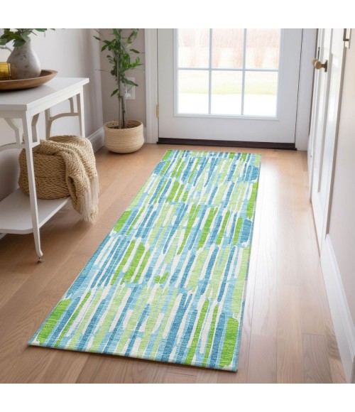 Addison Chantille ACN739-Aqua 2 ft. 3 in. X 7 ft. 6 in. Rectangle Rug