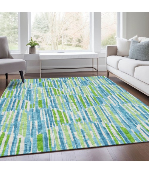 Addison Chantille ACN739-Aqua 9 ft. X 12 ft. Rectangle Rug