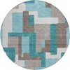 Addison Chantille ACN740-Teal 8 ft. X 8 ft. Round Rug