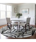Addison Chantille ACN741-Black 8 ft. X 8 ft. Round Rug