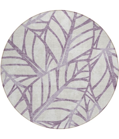 Addison Chantille ACN741-Purple 8 ft. X 8 ft. Round Rug