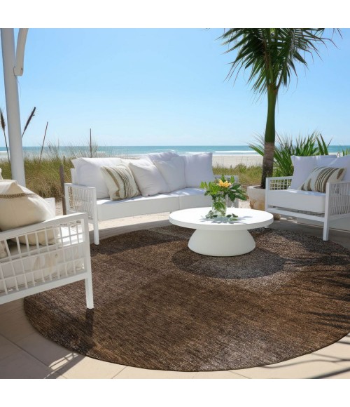 Addison Chantille ACN742-Chocolate 8 ft. X 8 ft. Round Rug