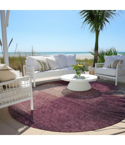 Addison Chantille ACN742-Plum 8 ft. X 8 ft. Round Rug