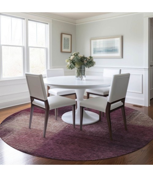 Addison Chantille ACN742-Plum 8 ft. X 8 ft. Round Rug