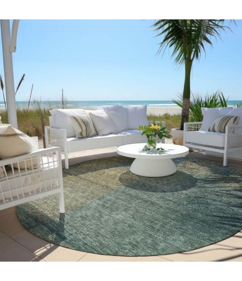 Addison Chantille ACN742-Teal 8 ft. X 8 ft. Round Rug