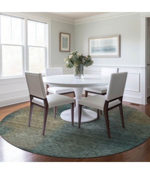 Addison Chantille ACN742-Teal 8 ft. X 8 ft. Round Rug