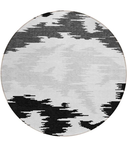Addison Chantille ACN746-Black 8 ft. X 8 ft. Round Rug