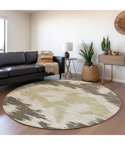 Addison Chantille ACN746-Chocolate 8 ft. X 8 ft. Round Rug