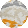 Addison Chantille ACN746-Orange 8 ft. X 8 ft. Round Rug
