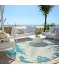 Addison Chantille ACN746-Teal 8 ft. X 8 ft. Round Rug