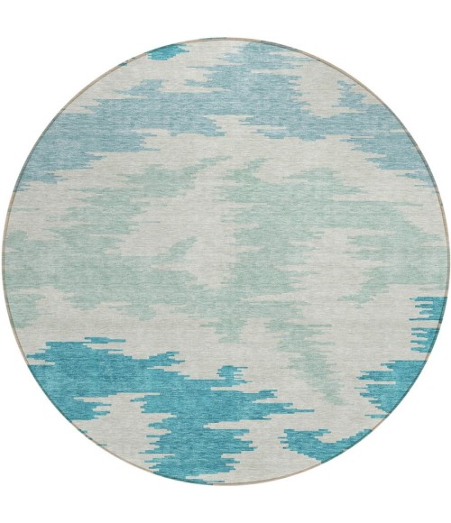 Addison Chantille ACN746-Teal 8 ft. X 8 ft. Round Rug