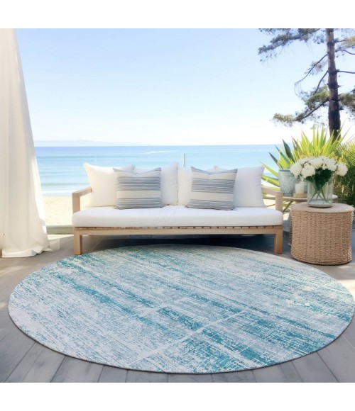 Addison Chantille ACN747-Teal 8 ft. X 8 ft. Round Rug