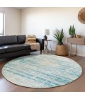 Addison Chantille ACN747-Teal 8 ft. X 8 ft. Round Rug