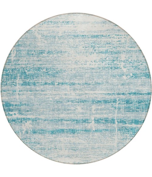 Addison Chantille ACN747-Teal 8 ft. X 8 ft. Round Rug