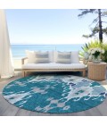 Addison Chantille ACN748-Teal 8 ft. X 8 ft. Round Rug