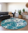 Addison Chantille ACN748-Teal 8 ft. X 8 ft. Round Rug