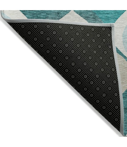 Addison Chantille ACN749-Teal 8 ft. X 8 ft. Round Rug