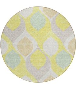 Addison Chantille ACN749-Yellow 8 ft. X 8 ft. Round Rug