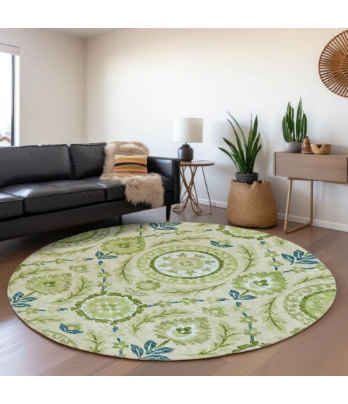 Addison Chantille ACN751-Aloe 8 ft. X 8 ft. Round Rug