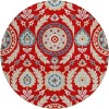 Addison Chantille ACN751-Red 8 ft. X 8 ft. Round Rug