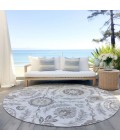 Addison Chantille ACN751-Silver 8 ft. X 8 ft. Round Rug