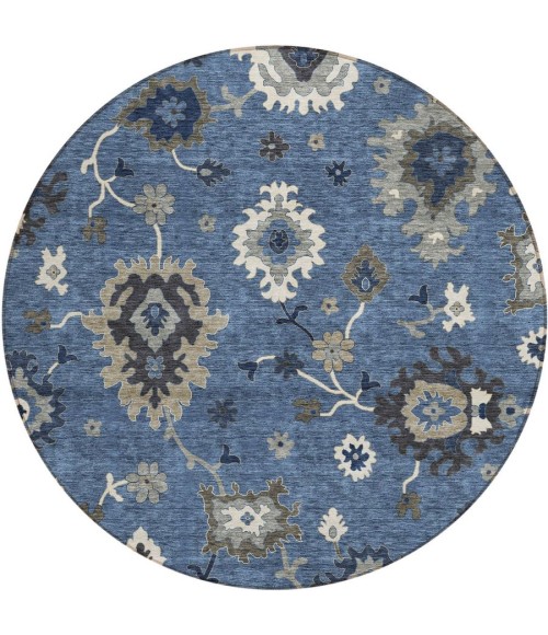 Addison Chantille ACN753-Blue 8 ft. X 8 ft. Round Rug