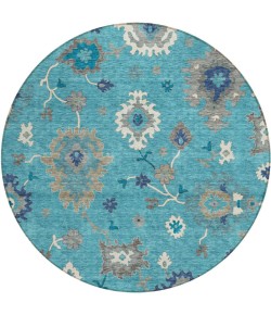 Addison Chantille ACN753-Teal 8 ft. X 8 ft. Round Rug