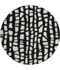 Addison Chantille ACN754-Black 8 ft. X 8 ft. Round Rug