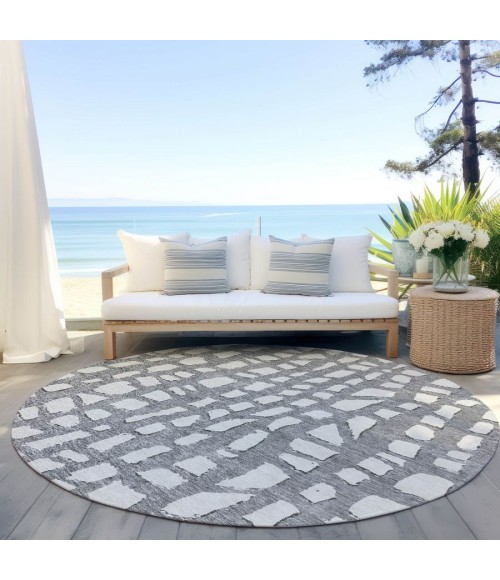 Addison Chantille ACN754-Gray 8 ft. X 8 ft. Round Rug