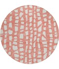 Addison Chantille ACN754-Salmon 8 ft. X 8 ft. Round Rug