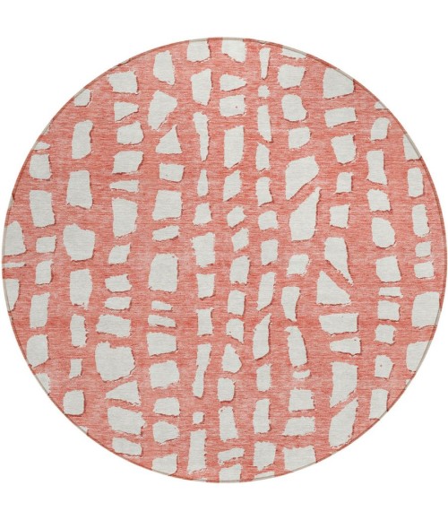 Addison Chantille ACN754-Salmon 8 ft. X 8 ft. Round Rug