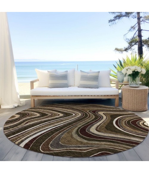 Addison Chantille ACN756-Fudge 8 ft. X 8 ft. Round Rug