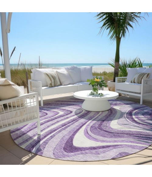 Addison Chantille ACN756-Lavender 8 ft. X 8 ft. Round Rug