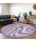 Addison Chantille ACN756-Lavender 8 ft. X 8 ft. Round Rug