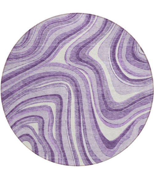 Addison Chantille ACN756-Lavender 8 ft. X 8 ft. Round Rug