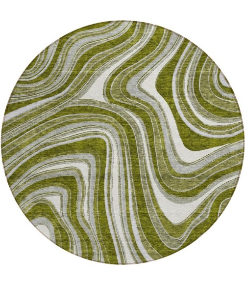 Addison Chantille ACN756-Olive 8 ft. X 8 ft. Round Rug