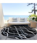 Addison Chantille ACN757-Black 8 ft. X 8 ft. Round Rug