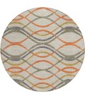 Addison Chantille ACN757-Orange 8 ft. X 8 ft. Round Rug