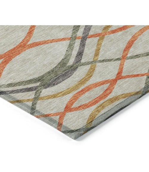 Addison Chantille ACN757-Orange 8 ft. X 8 ft. Round Rug