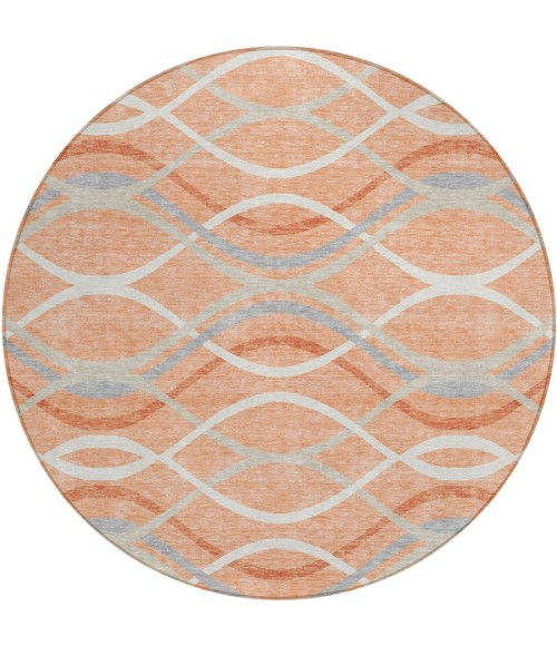 Addison Chantille ACN757-Peach 8 ft. X 8 ft. Round Rug