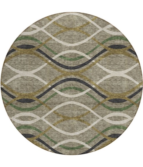 Addison Chantille ACN757-Taupe 8 ft. X 8 ft. Round Rug